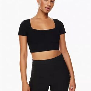Aritzia Babaton Sculpt Knit square neck top